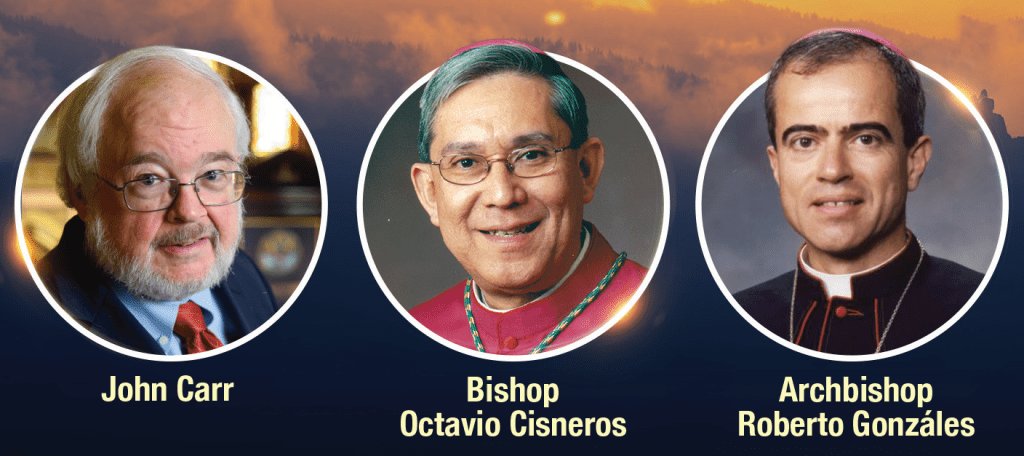 keynote speakers: John Carr of Georgetown University in Washington, D.C. and Bishop Octavio Cisneros, emeritus auxiliary bishop of the Diocese of Brooklyn in New York City.